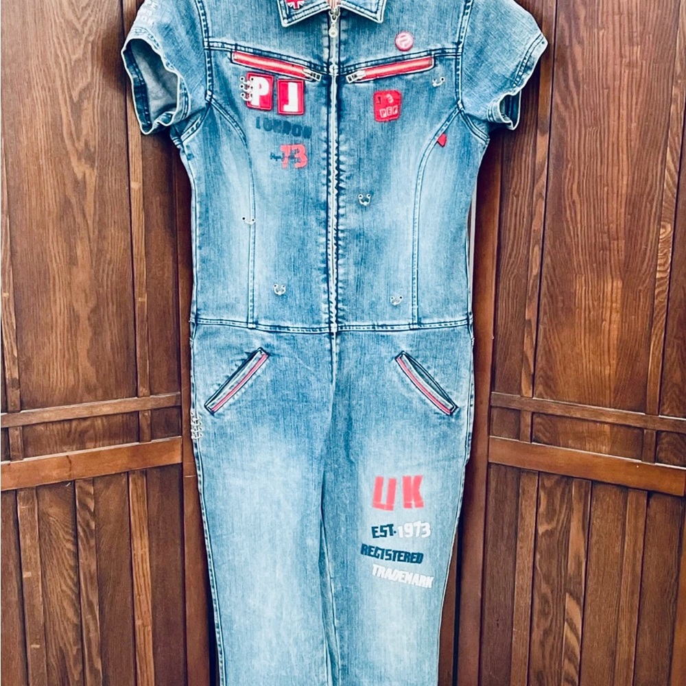 Rare Vintage Pepe Jeans Union Jack Jumpsuit